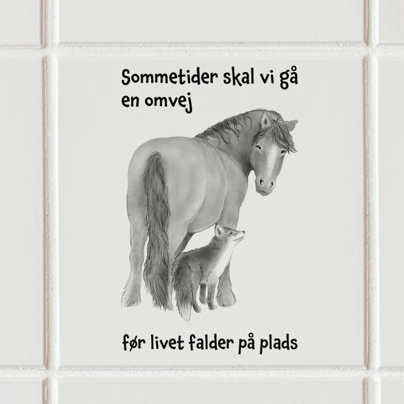 Sticker - Hest & ræv