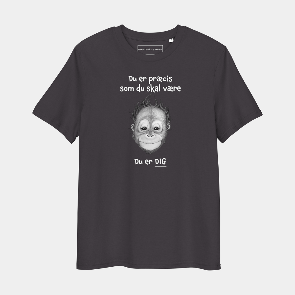T-shirt med citat og orangutang – Du er DIG