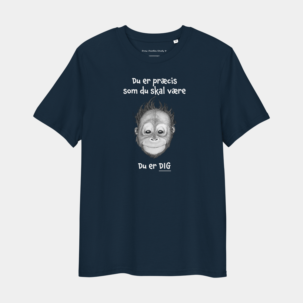 T-shirt med citat og orangutang – Du er DIG