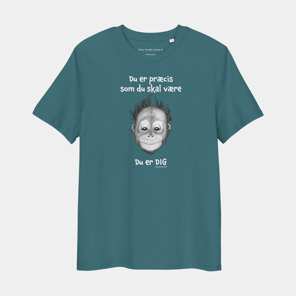 T-shirt med citat og orangutang – Du er DIG
