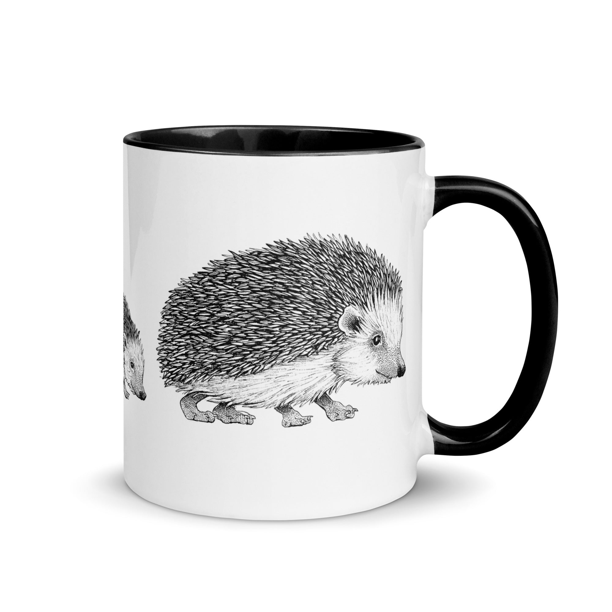 Krus med pindsvinfamilie