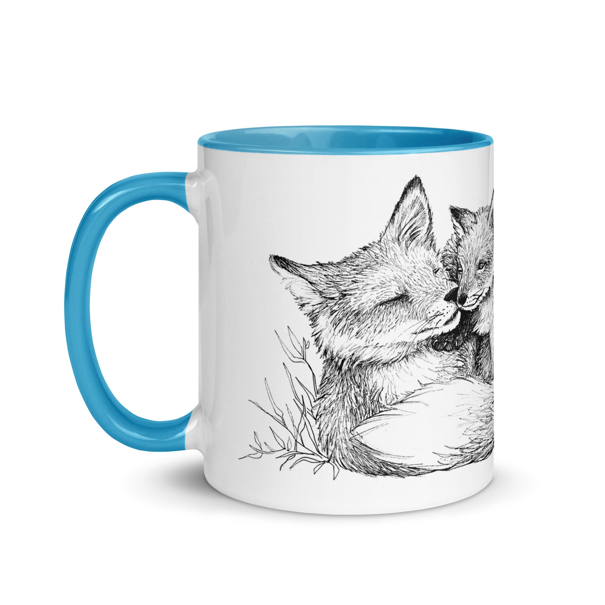 Krus med rævefamilie