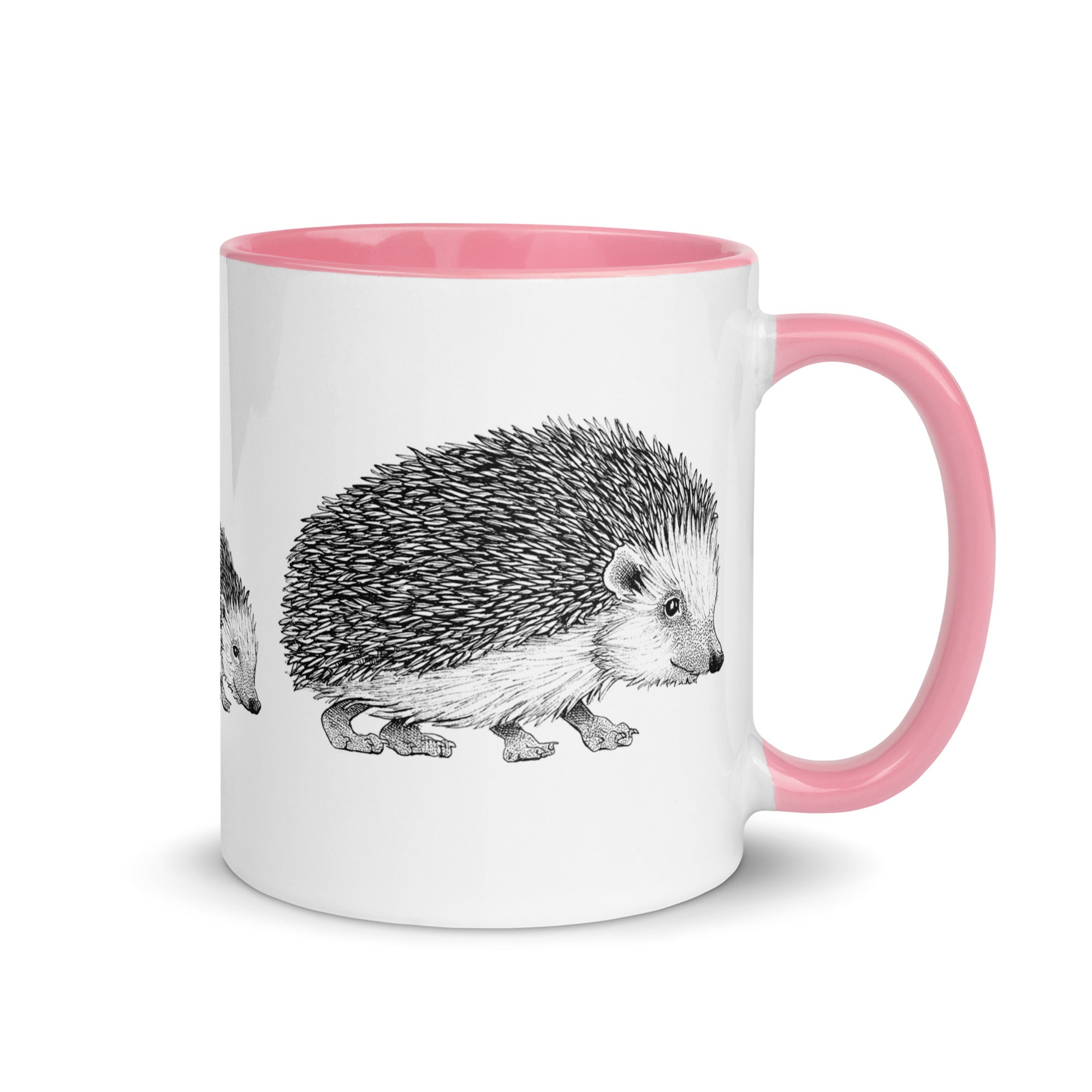 Krus med pindsvinfamilie