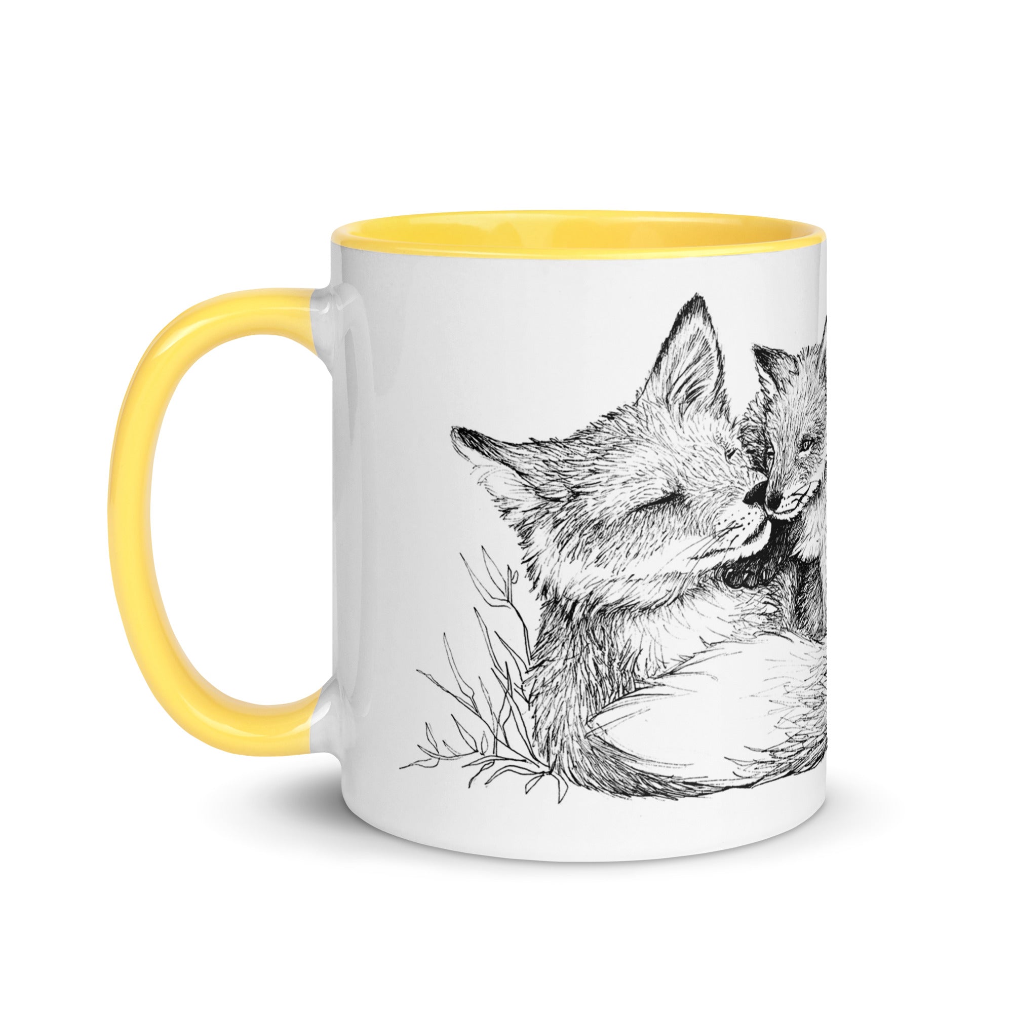 Krus med rævefamilie