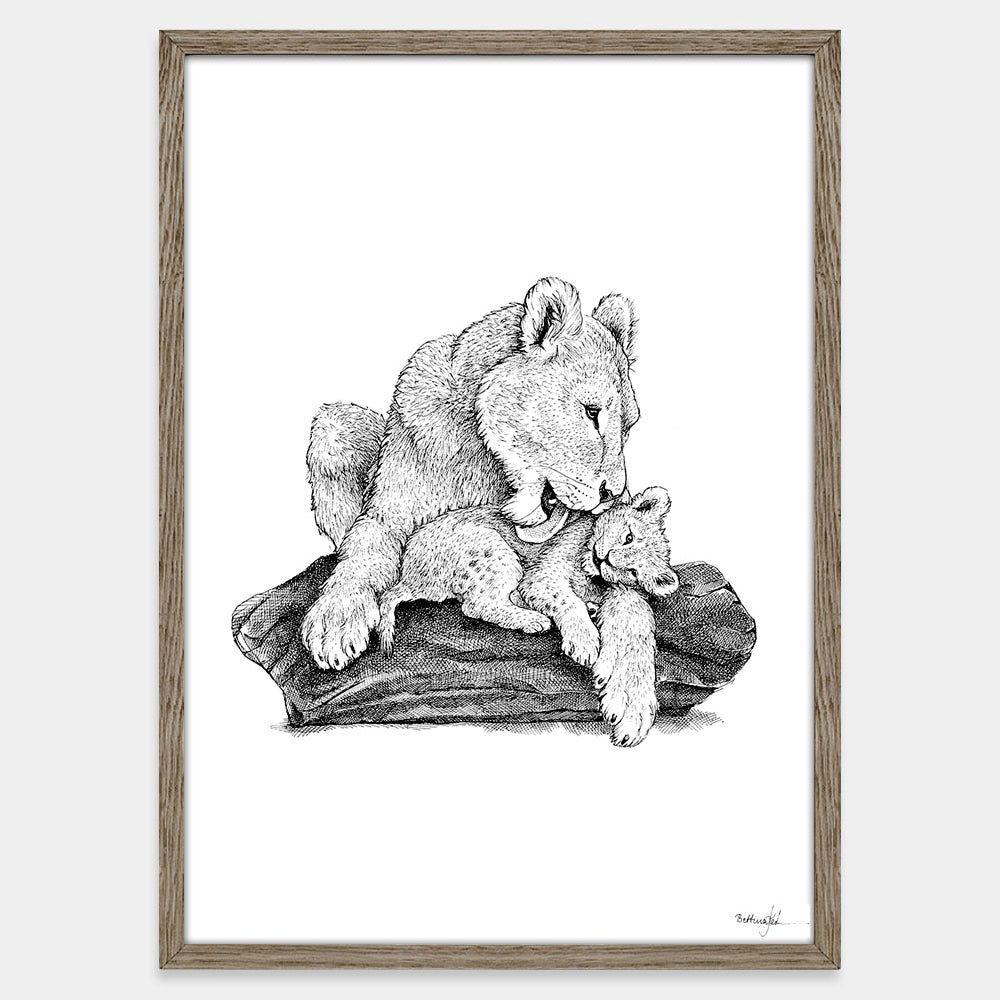 En løvemors kærlighed (1-4 unger)