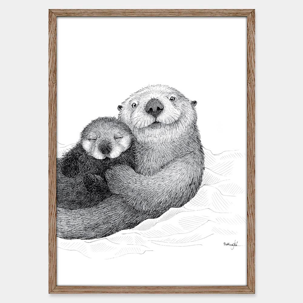 Odder og unge - mors dag plakat