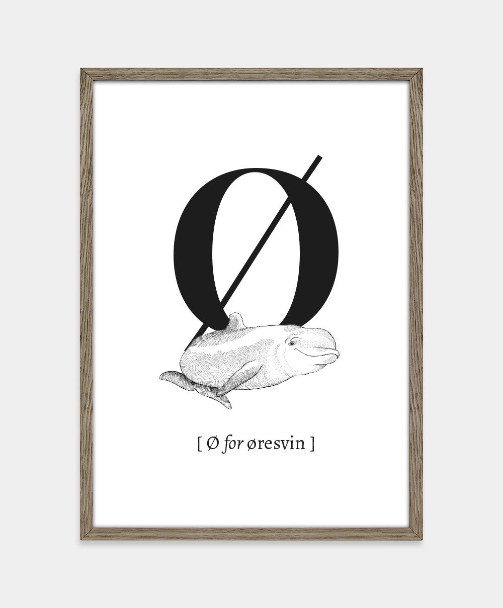 Bogstavplakat - Ø for øresvin
