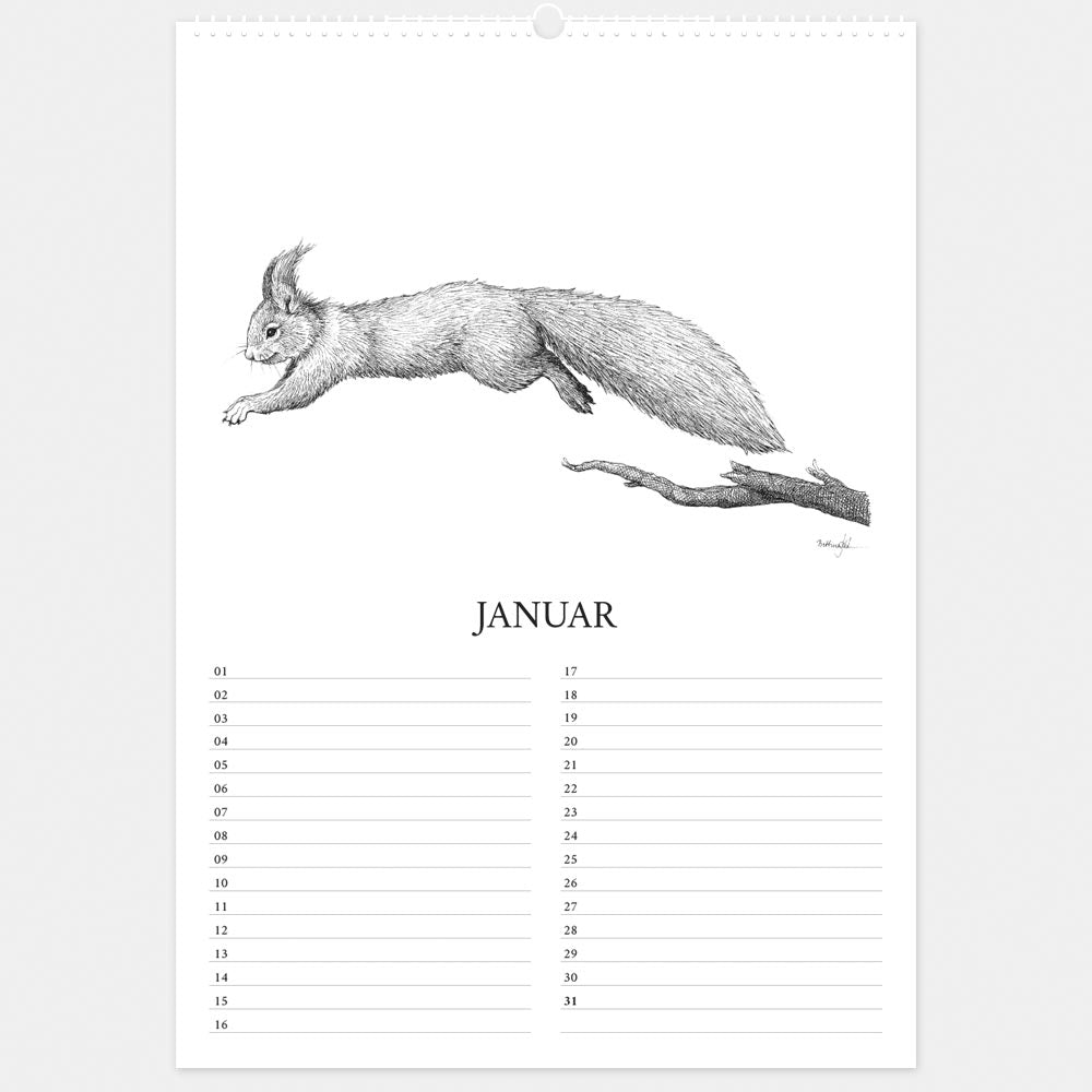 Evighedskalender- Dyr fra den danske natur