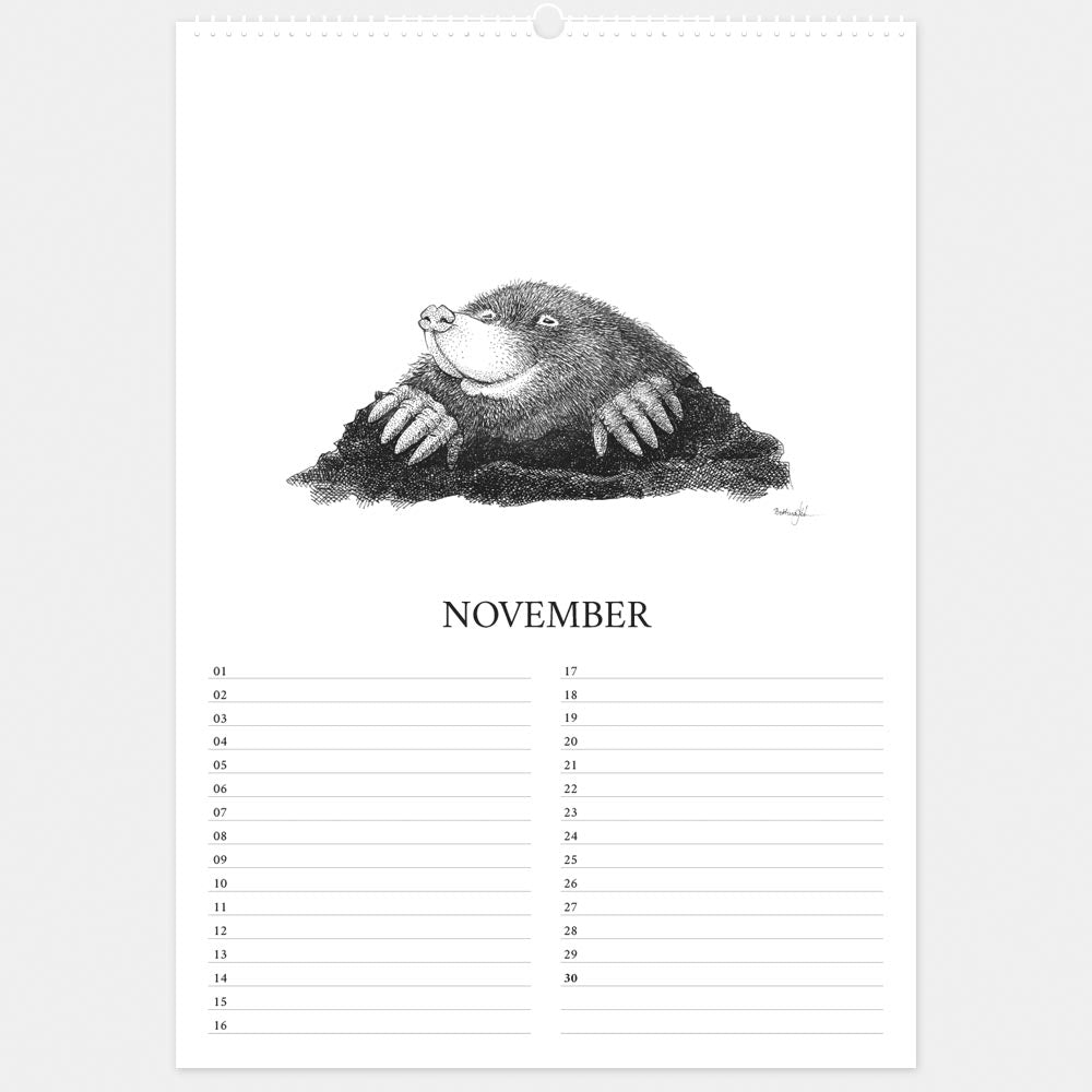 Evighedskalender- Dyr fra den danske natur