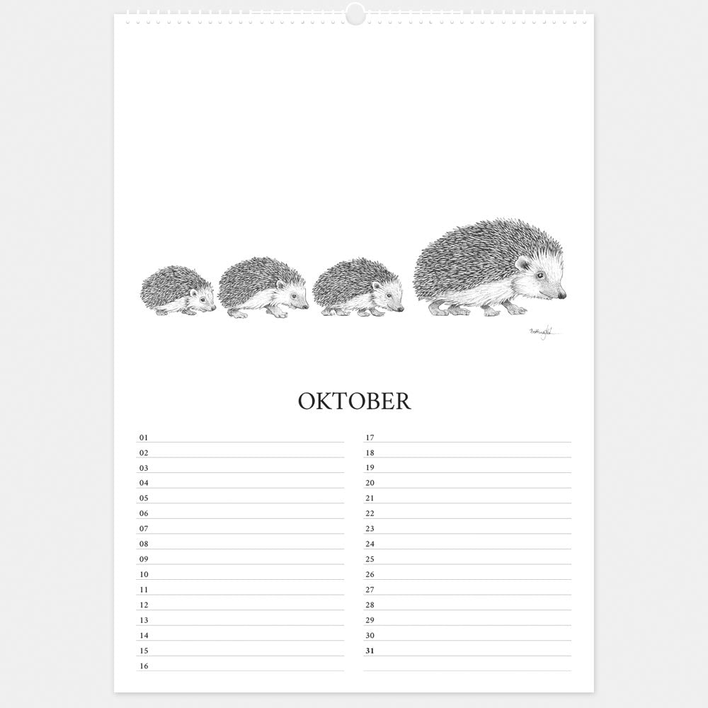 Evighedskalender- Dyr fra den danske natur