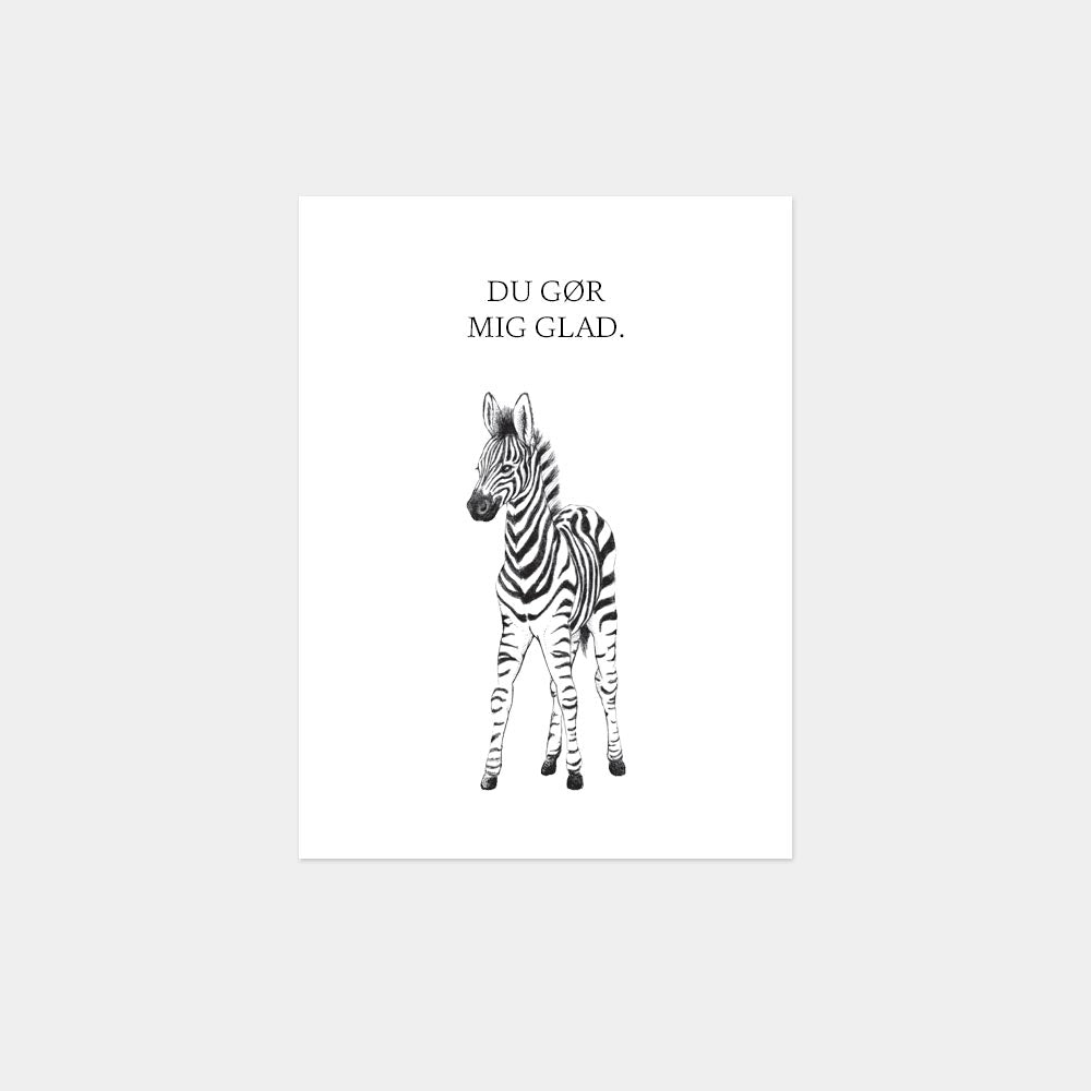 Zebra - kort