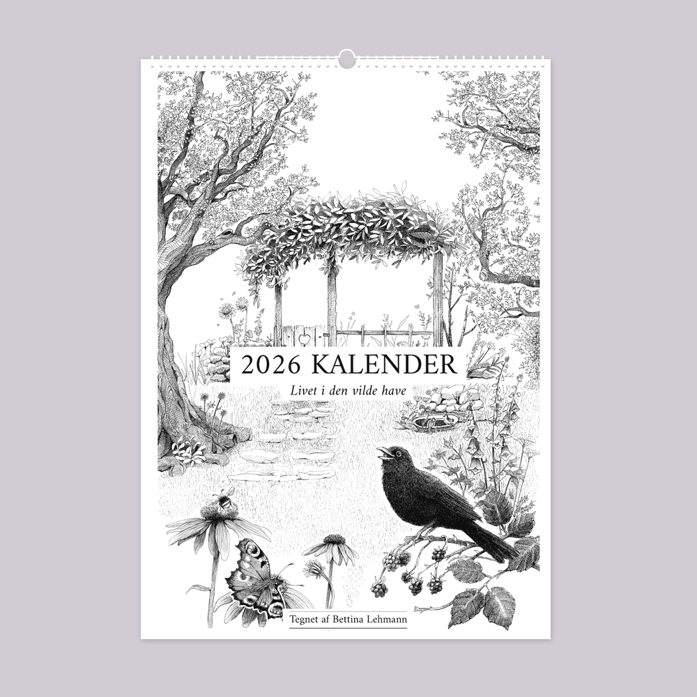 2026 vægkalender - Livet i den vilde have