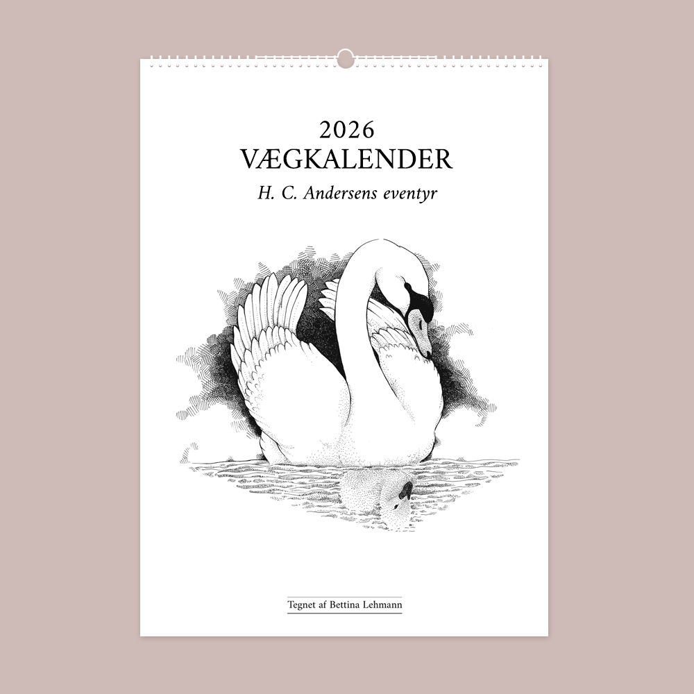 Kunstkalender med håndtegnede illustrationer med H. C. Andersens eventyr