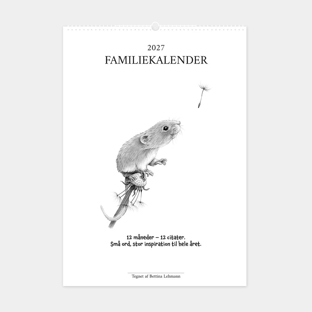 2027 familiekalender - Sæt pris på de små ting