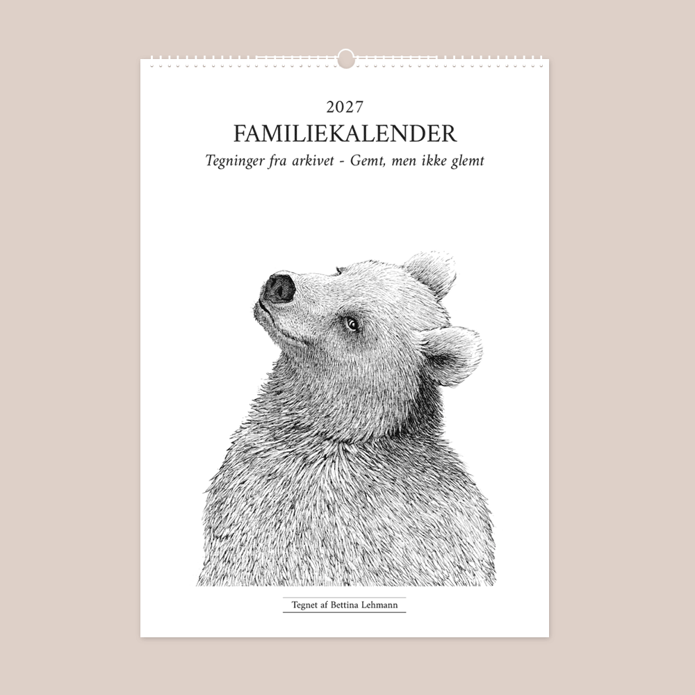 2027 familiekalender - Gemt men ikke glemt