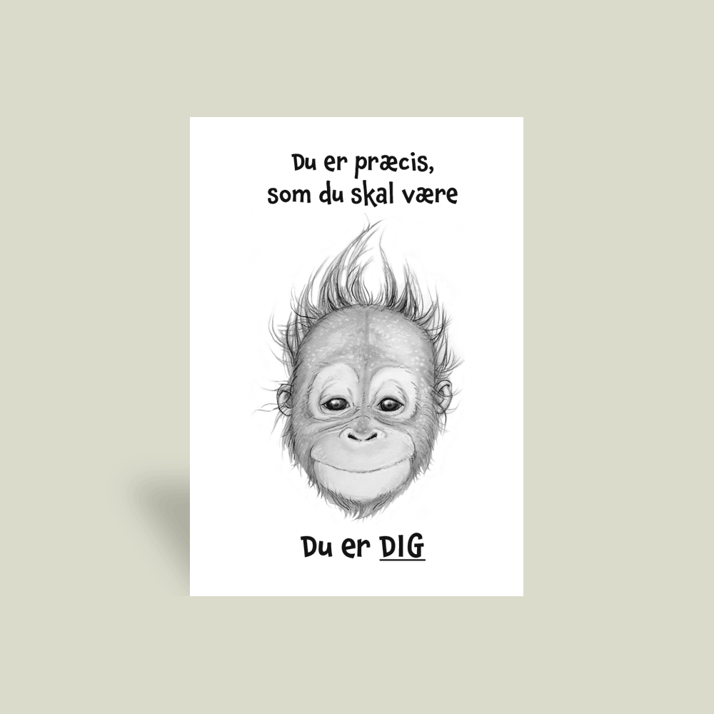 Kort - "Du er præcis som du skal være. Du er DIG."