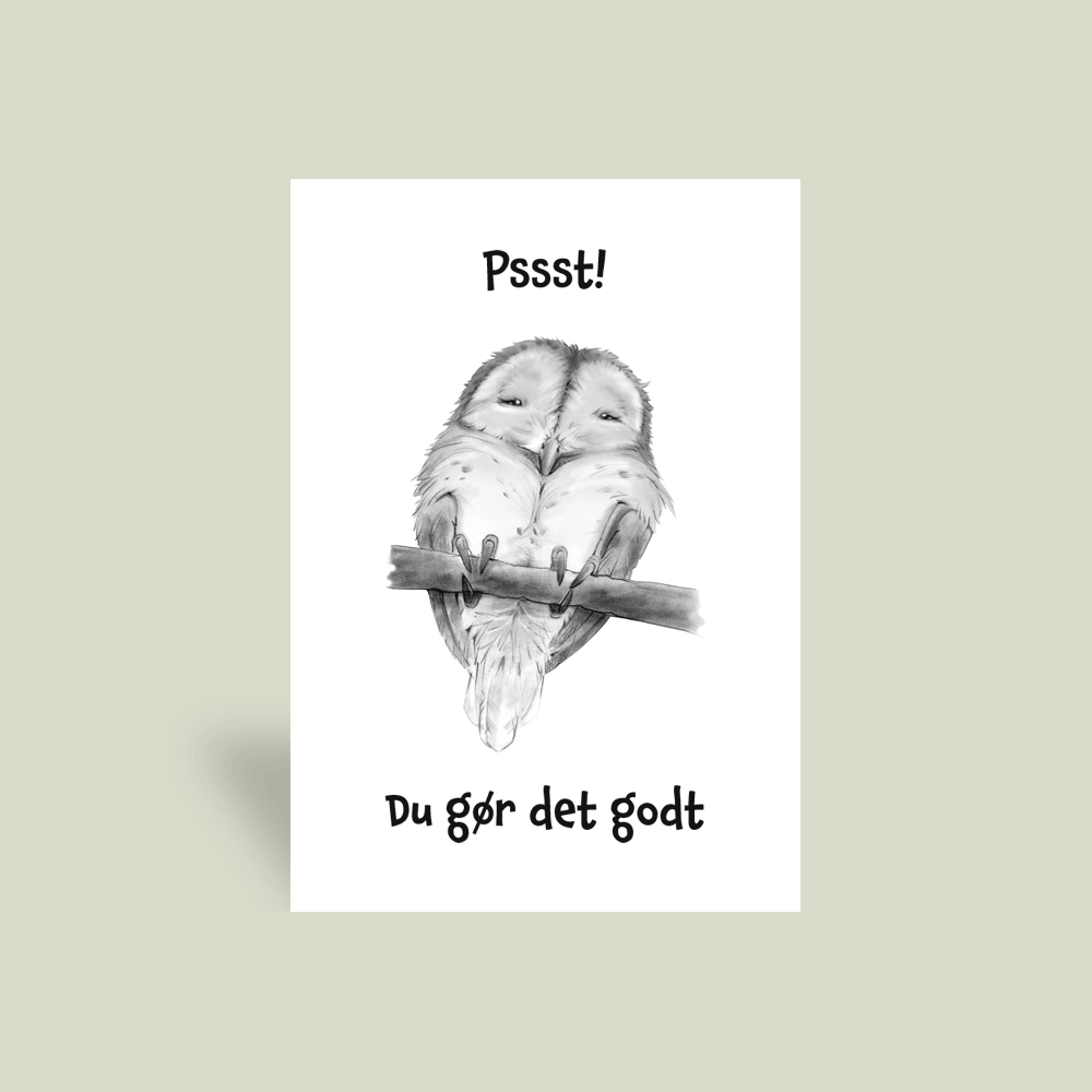 Kort - "Du gør det godt."
