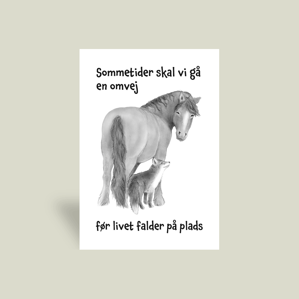 Kort - "Sommetider skal vi gå en omvej."