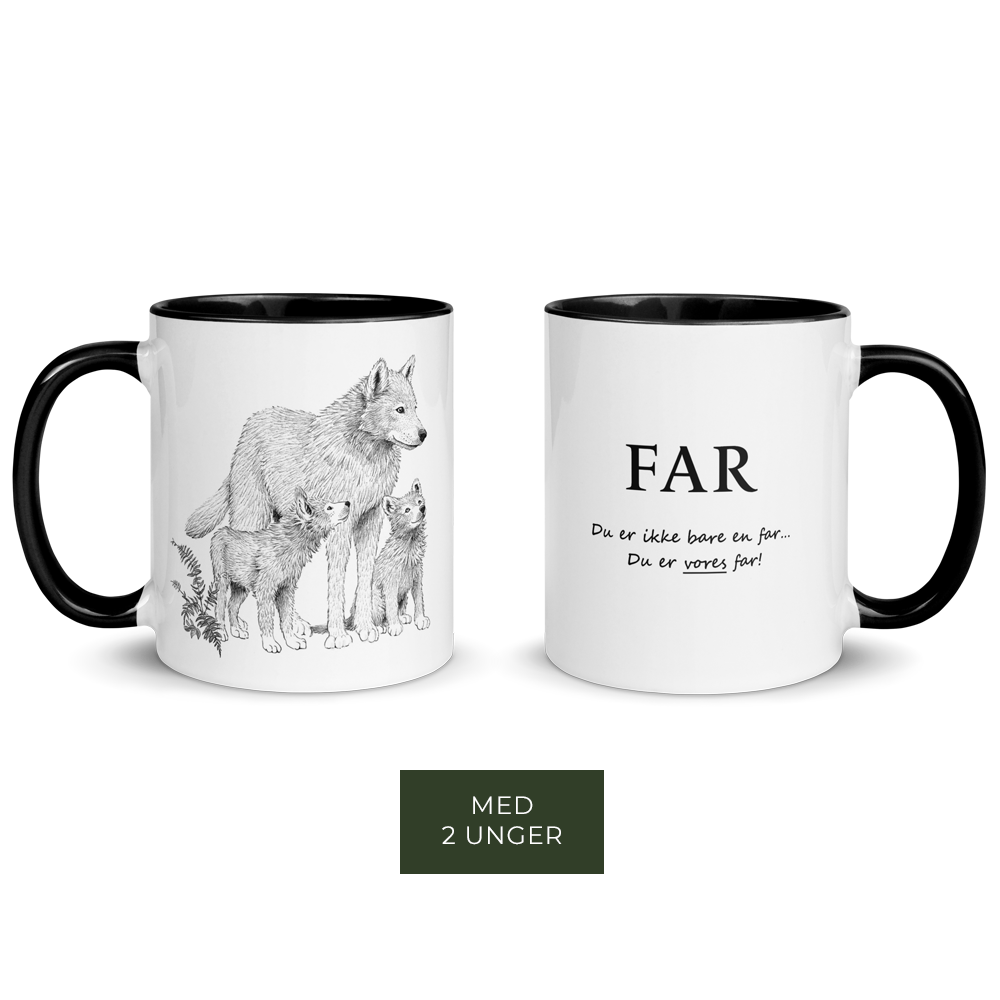 Fars krus - Far med 2 unger