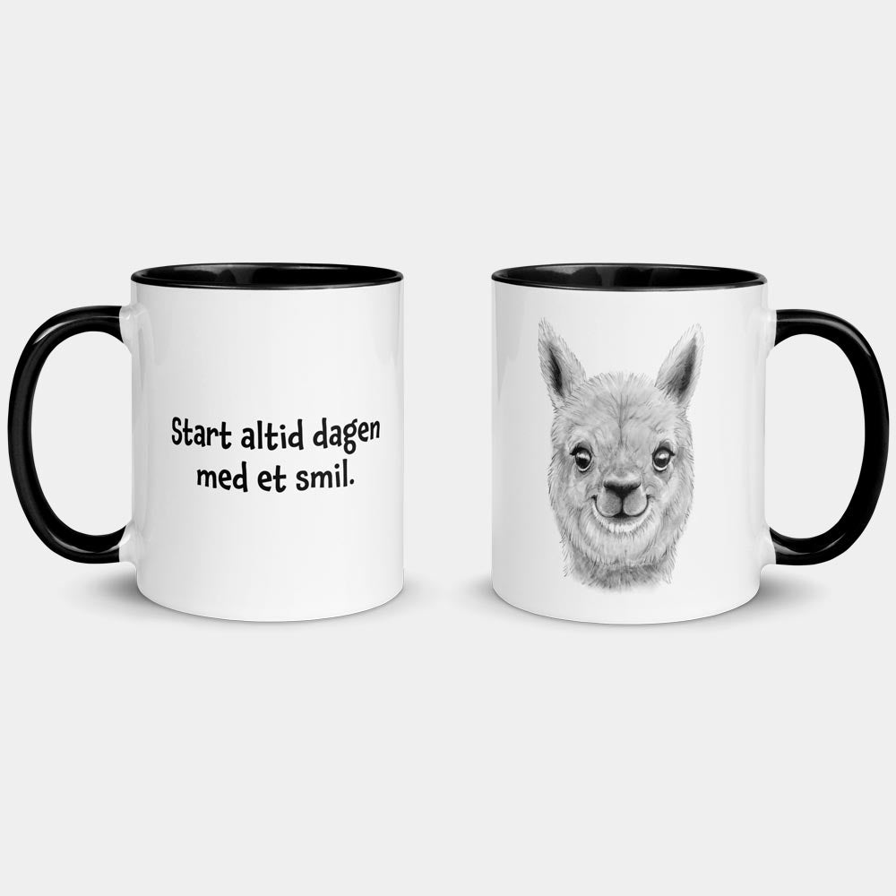 "Start altid dagen med et smil" - krus