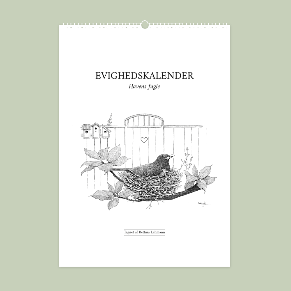 evighedskalender med havens fugle