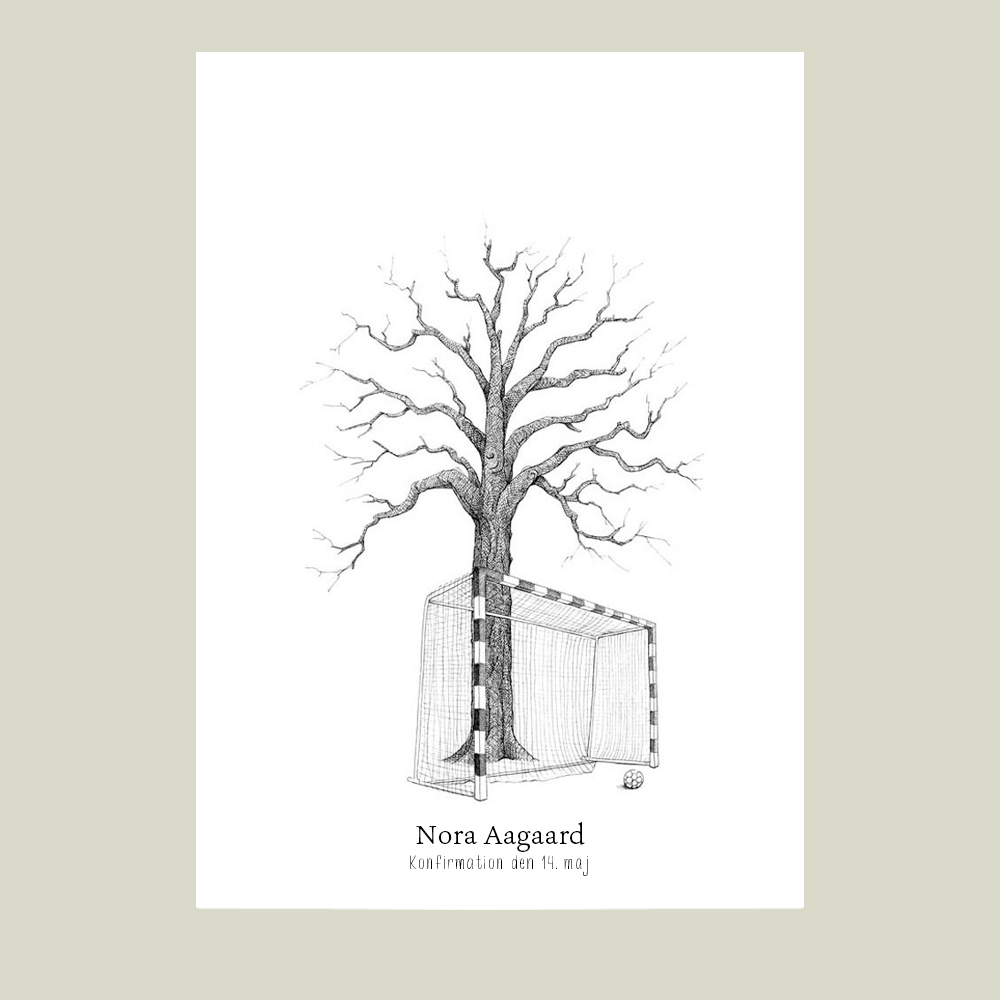 Fingeraftryksplakat // Håndbold