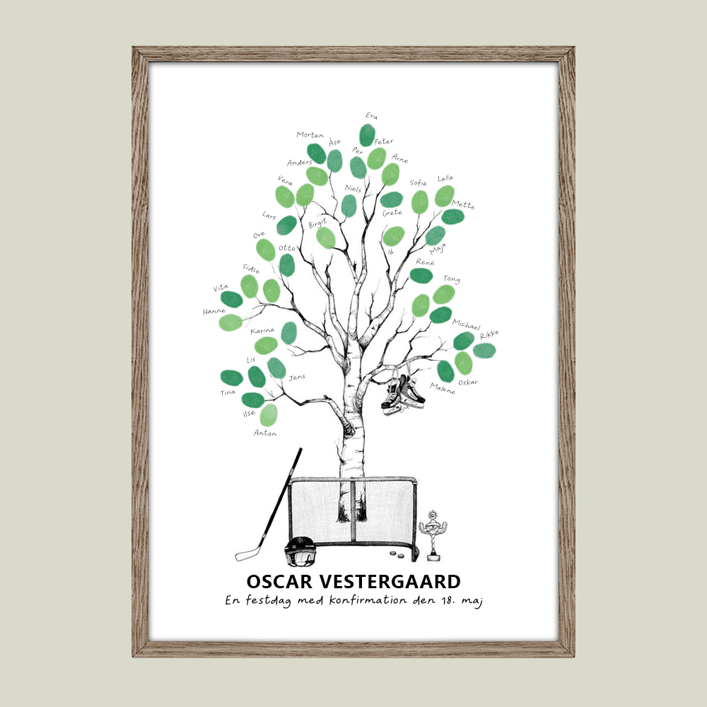 Fingeraftryksplakat // Ishockey