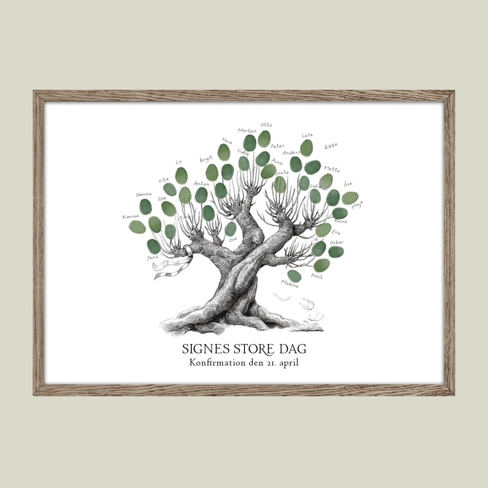 Fingeraftryksplakat // Poppeltræ