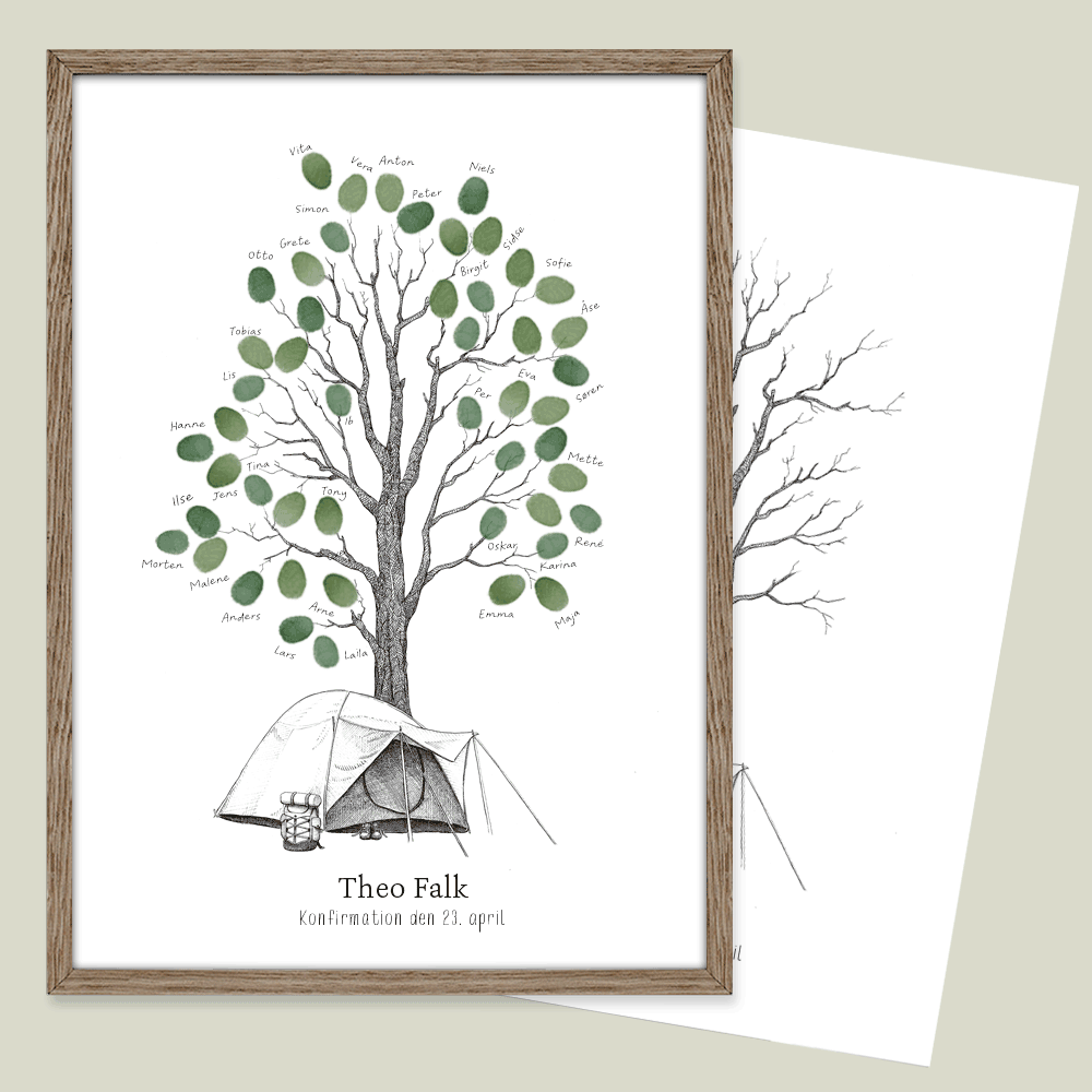 Fingeraftryksplakat // Spejder