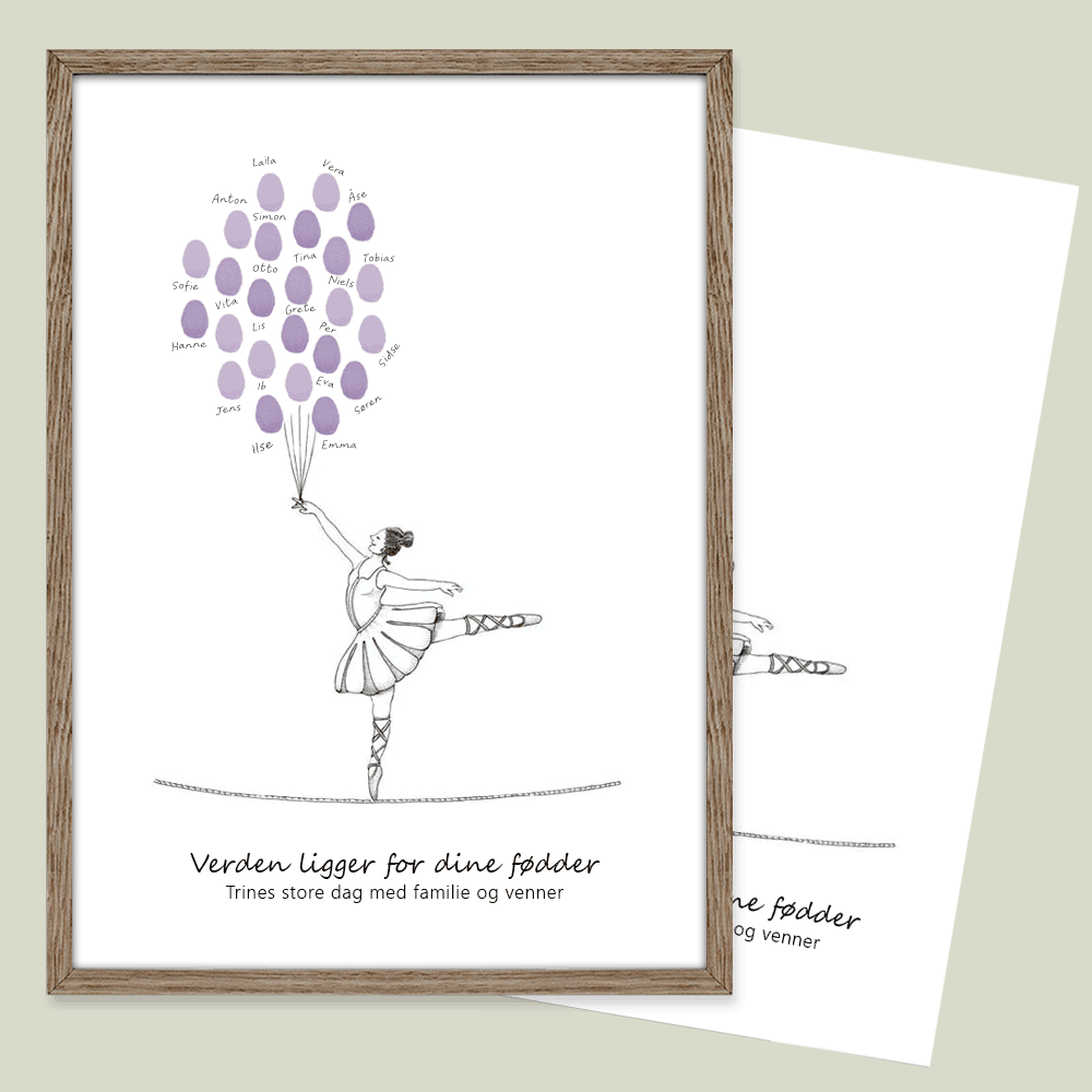 Fingeraftryksplakat // Linedanser