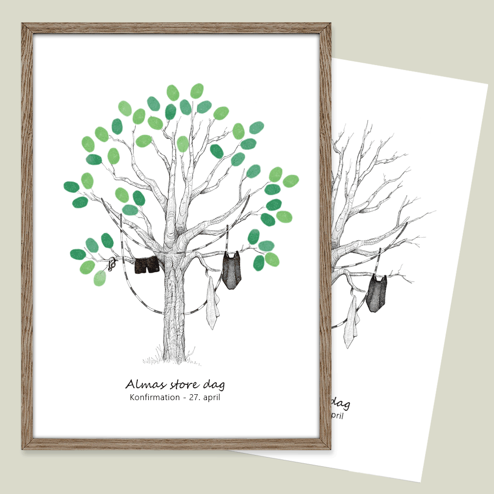 Fingeraftryksplakat // Svømning