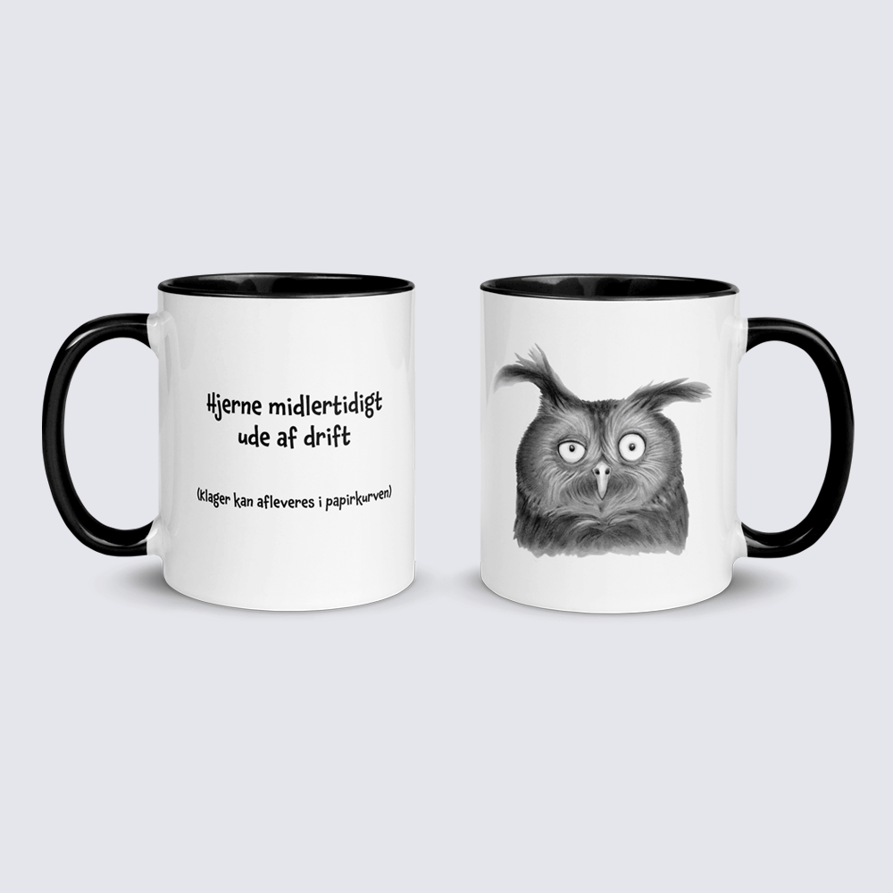 "Hjerne midlertidigt ude af drift" - krus