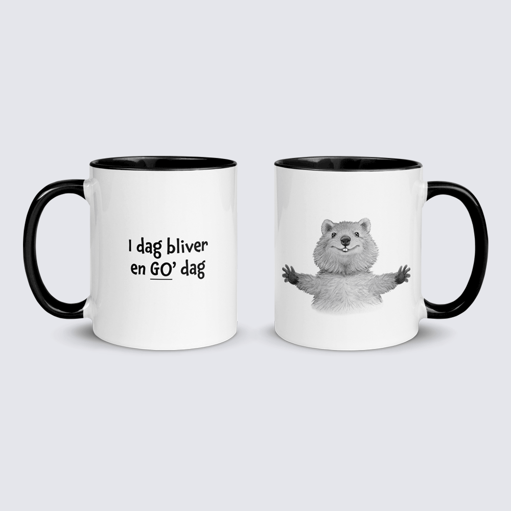 "I dag bliver en god dag" - krus