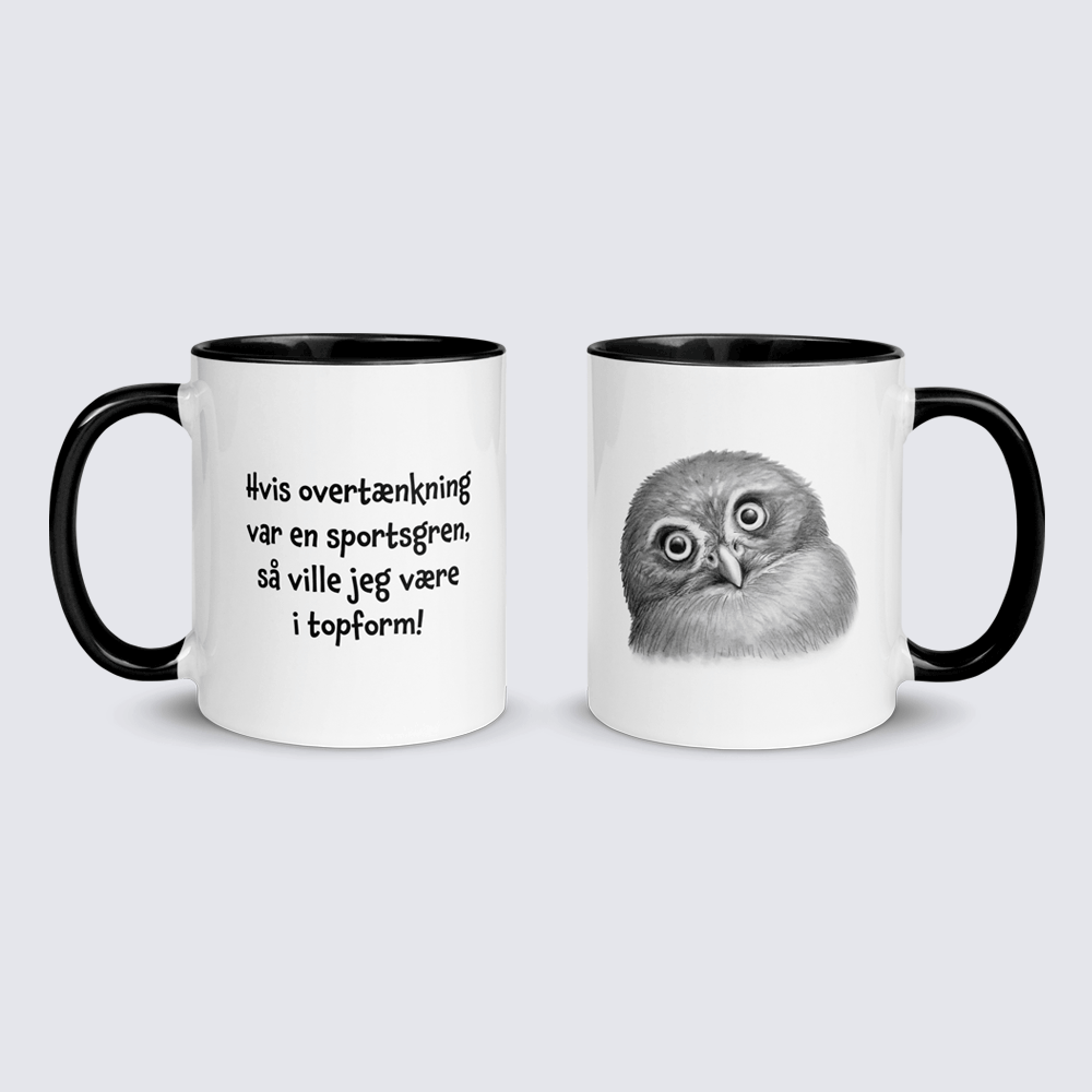 "Hvis overtænkning var en sportsgren" - krus