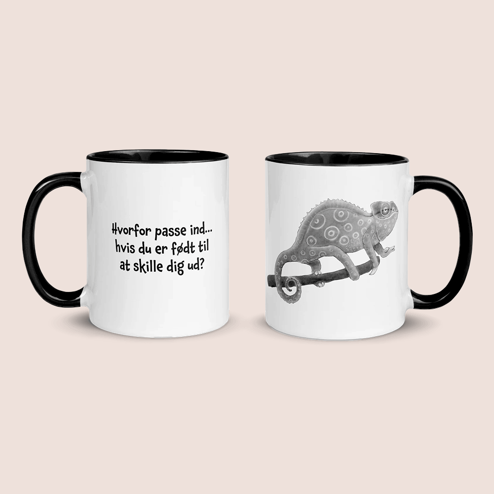 "Hvorfor passe ind?" - krus