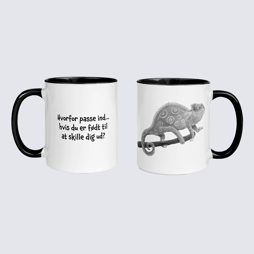 "Hvorfor passe ind?" - krus