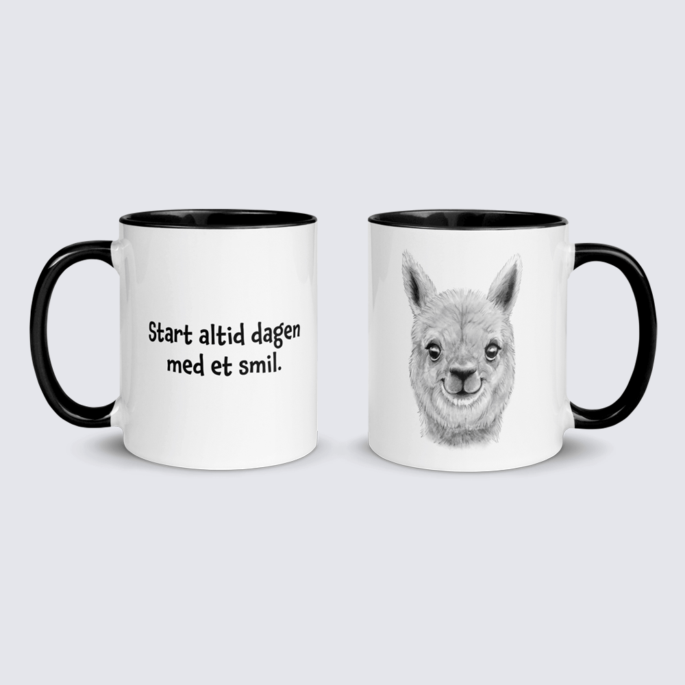 "Start altid dagen med et smil" - krus