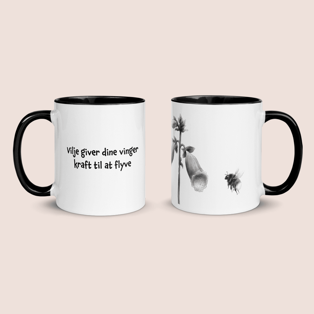 "Vilje giver dine vinger kraft til at flyve" - krus