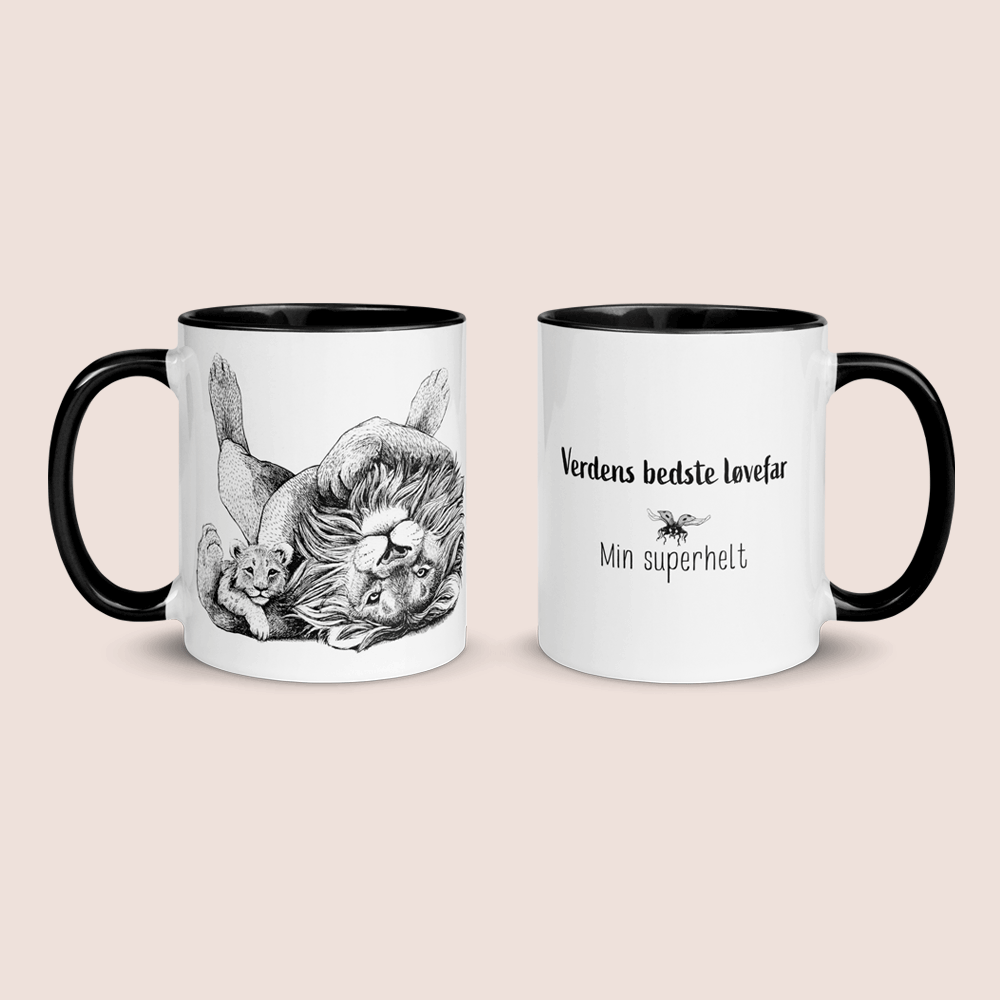 Krus med løvefar og 1 unge