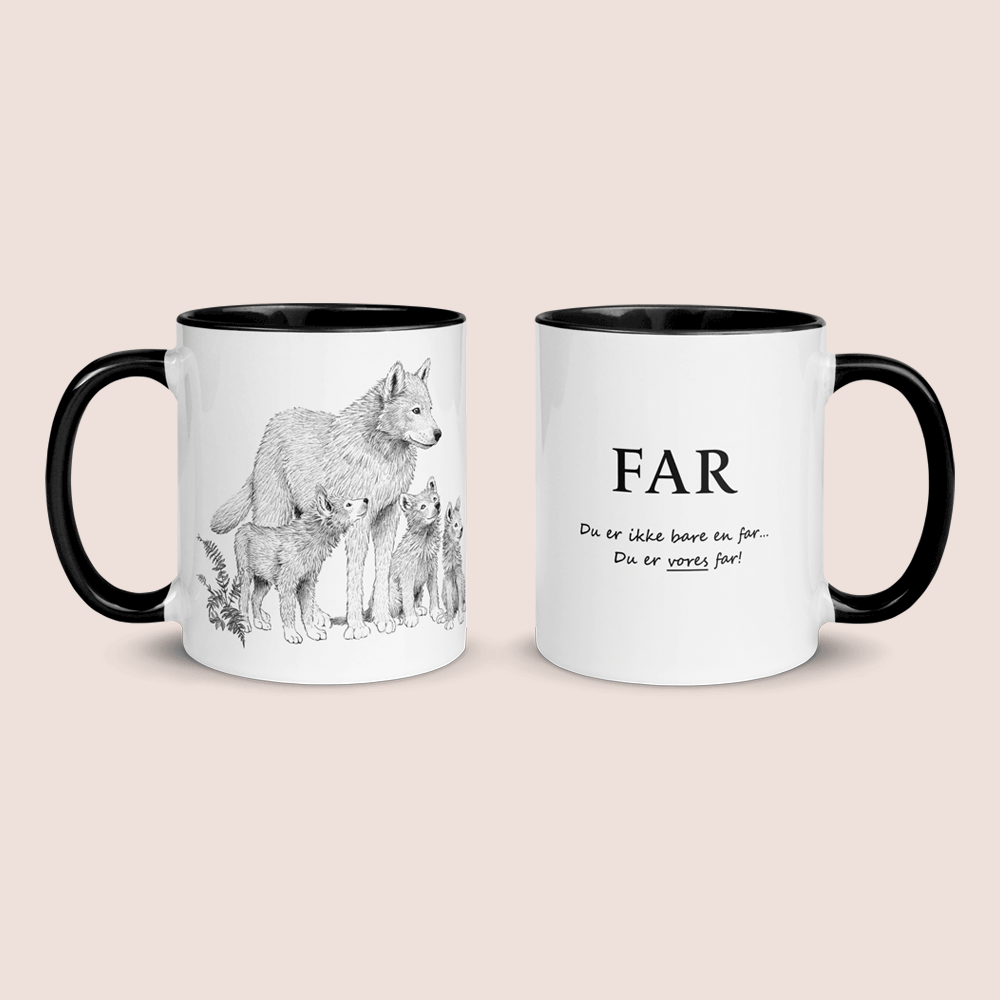 Fars krus - Far med 3 unger