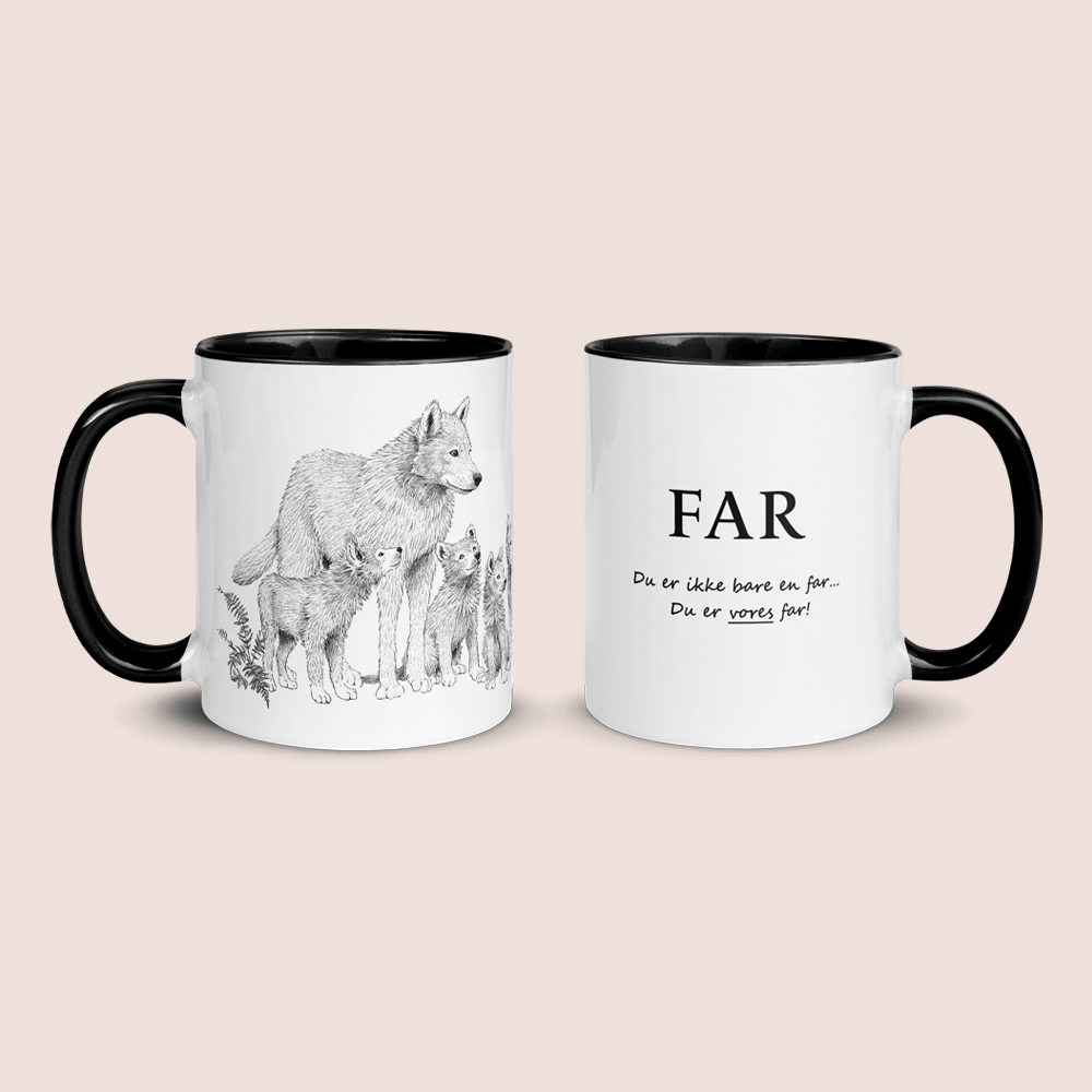 Fars krus - Far med 4 unger