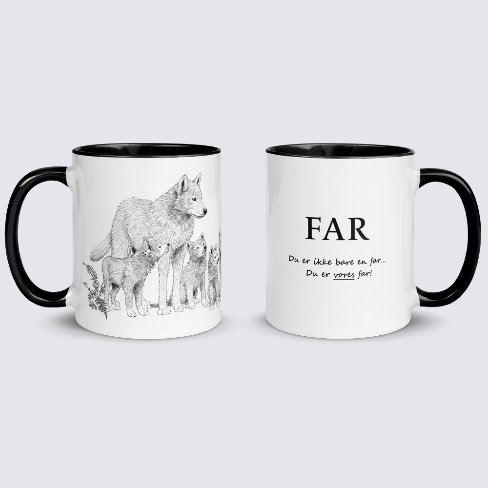 Fars krus - Far med 4 unger