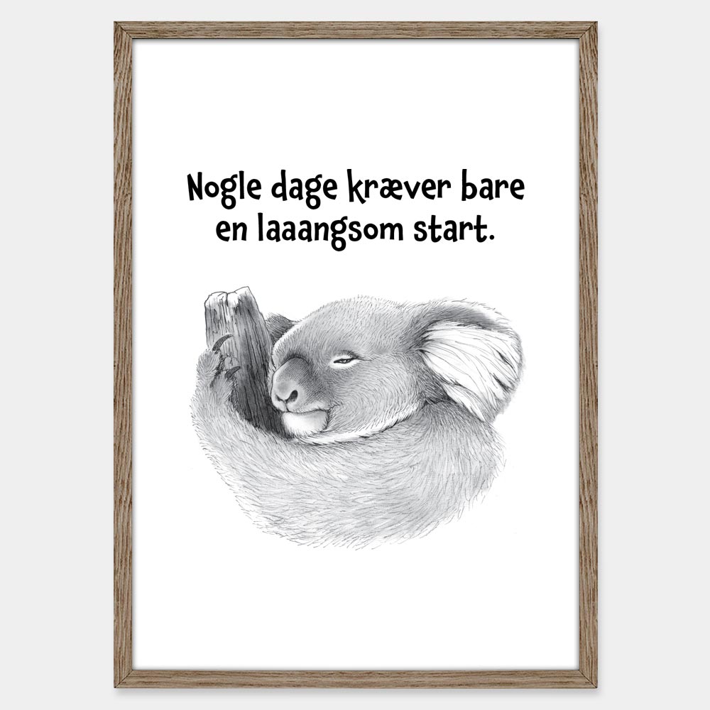 Udsalg // Mandagstanke med koala plakat