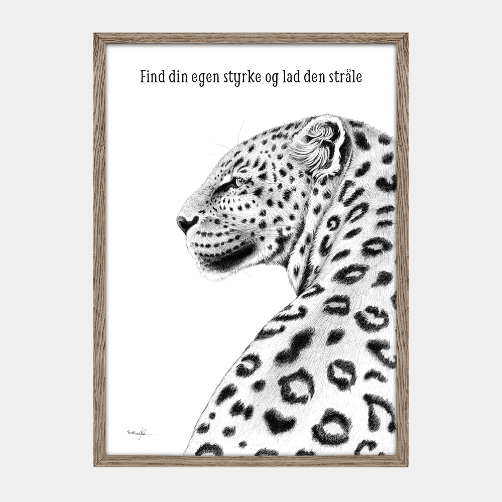 Plakat med leopard