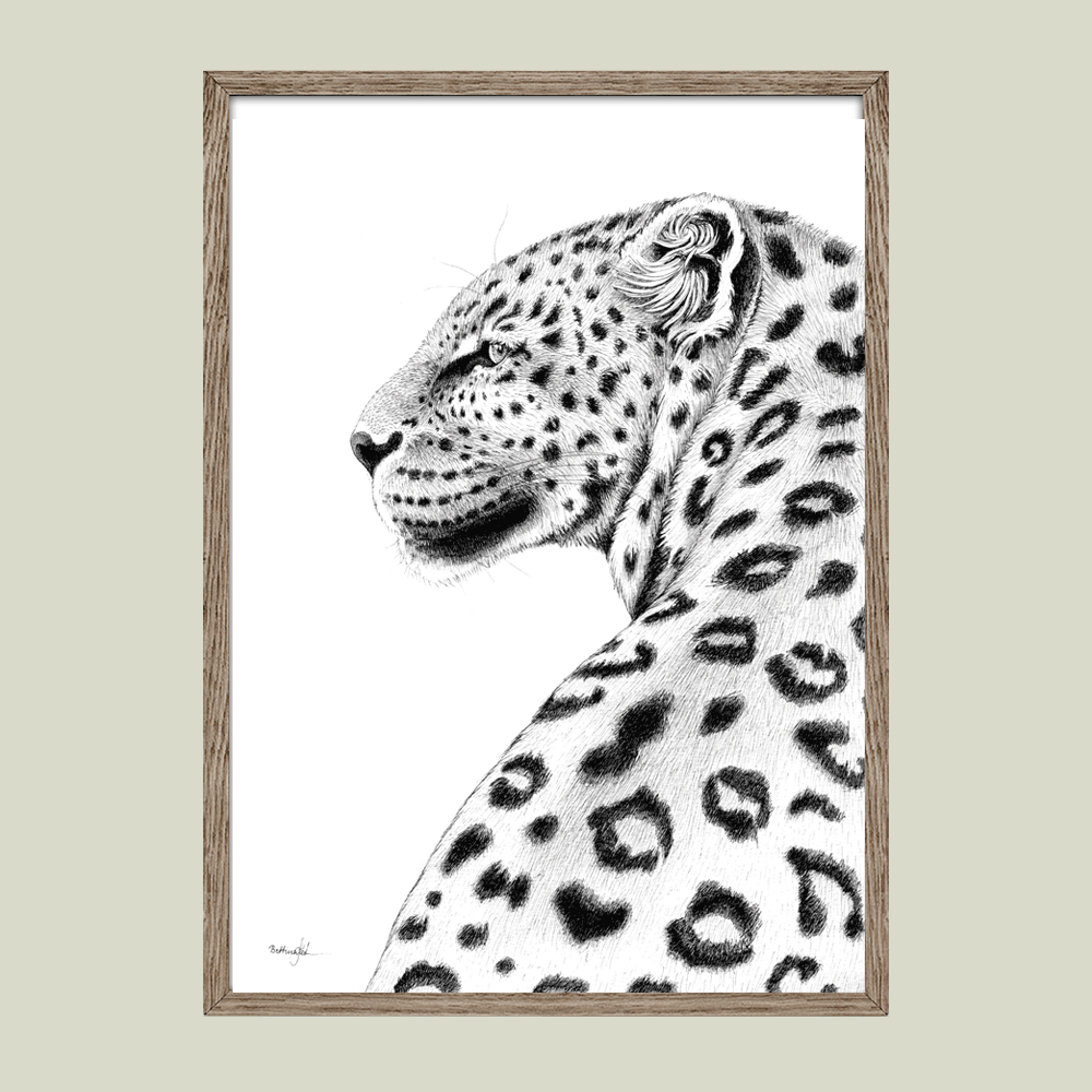 Plakat med leopard – Elegance og instinkt