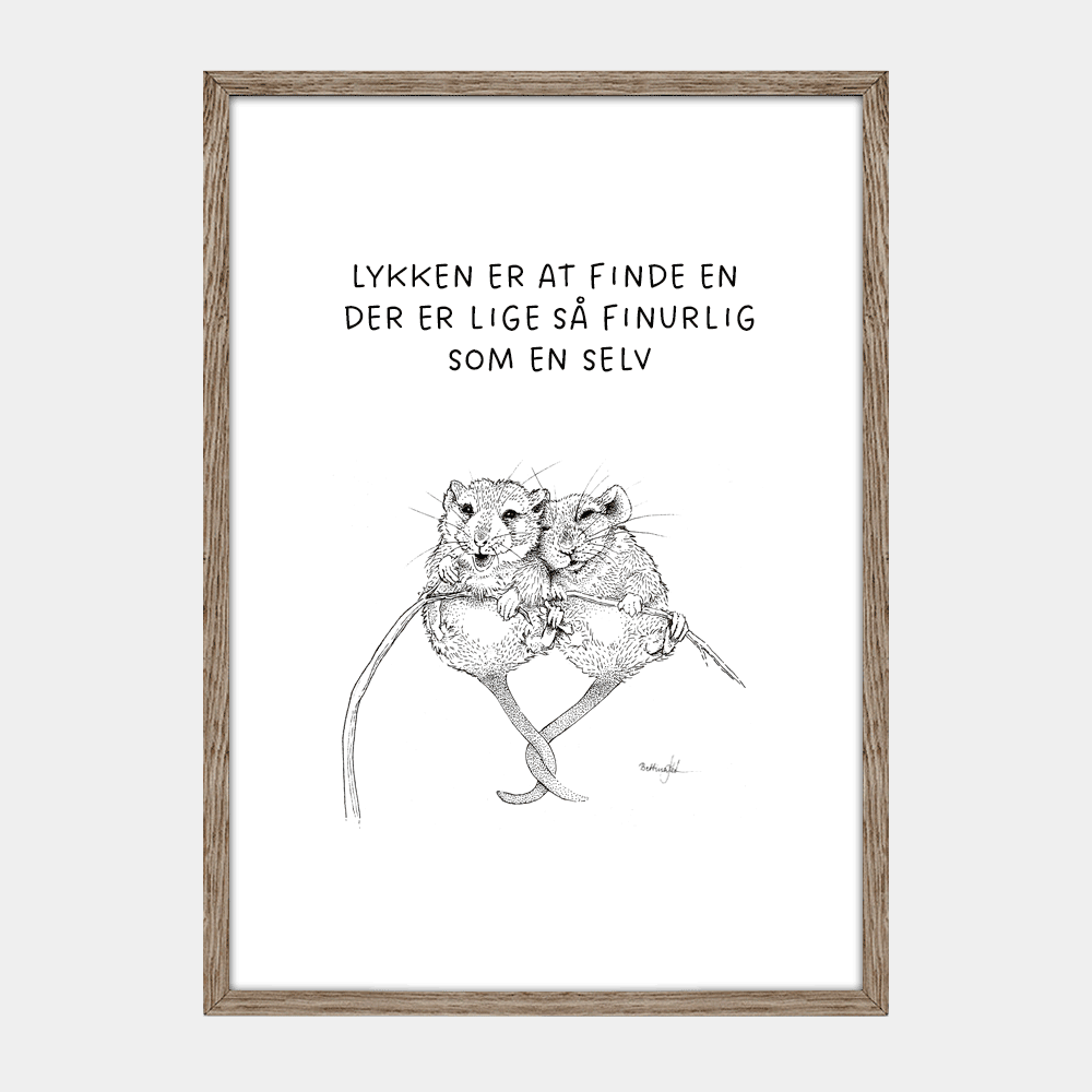 Plakat med mus