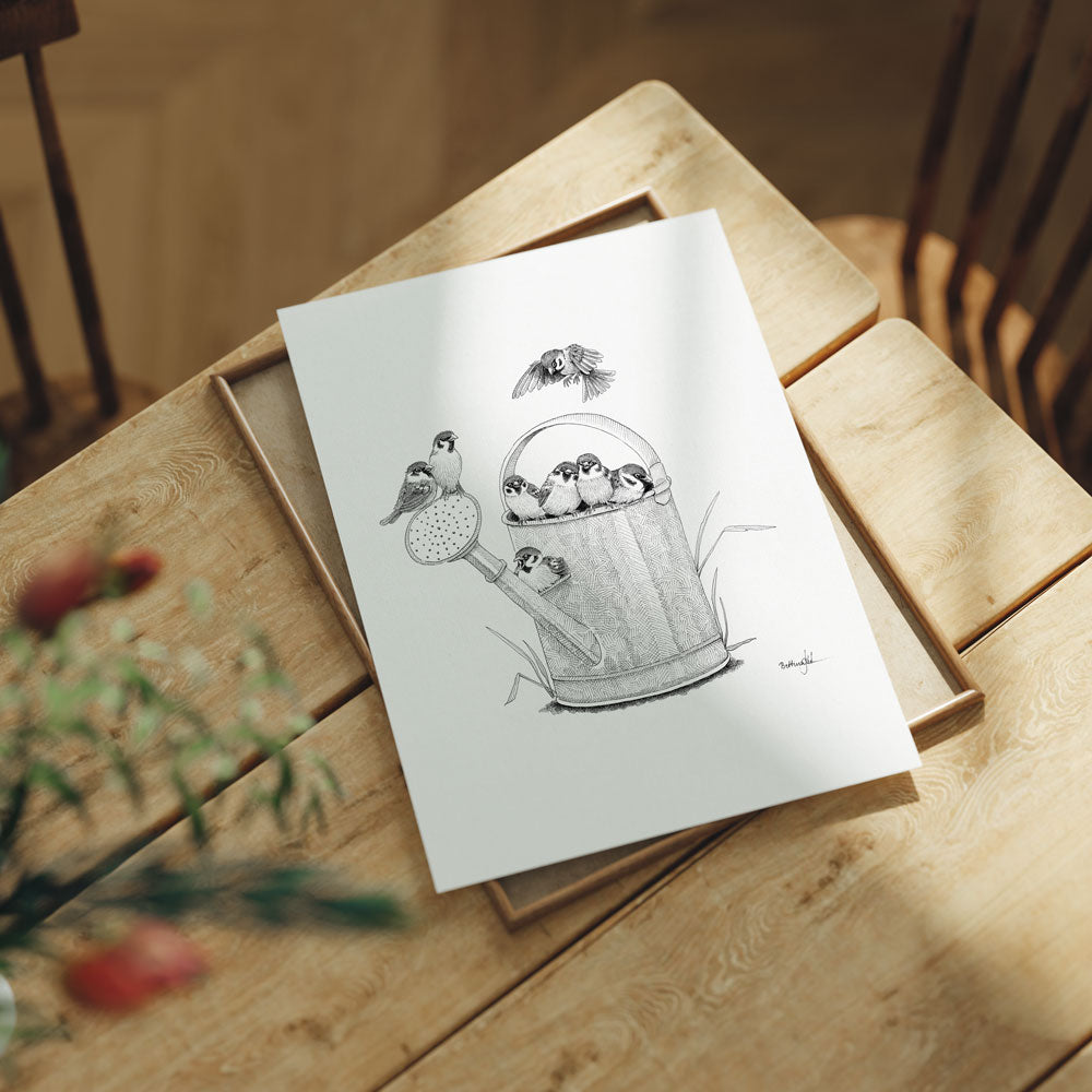 Plakat med skovspurve – Formiddagsmøde