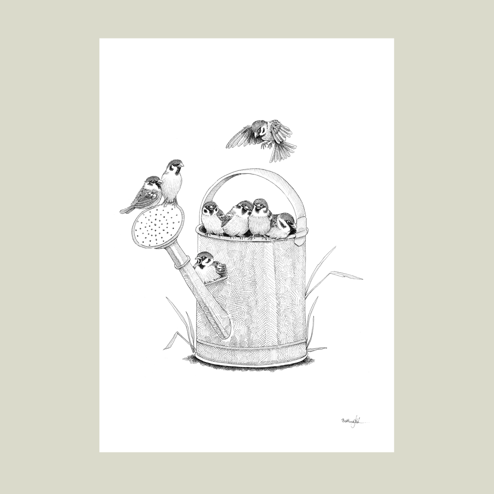 Plakat med skovspurve – Formiddagsmøde