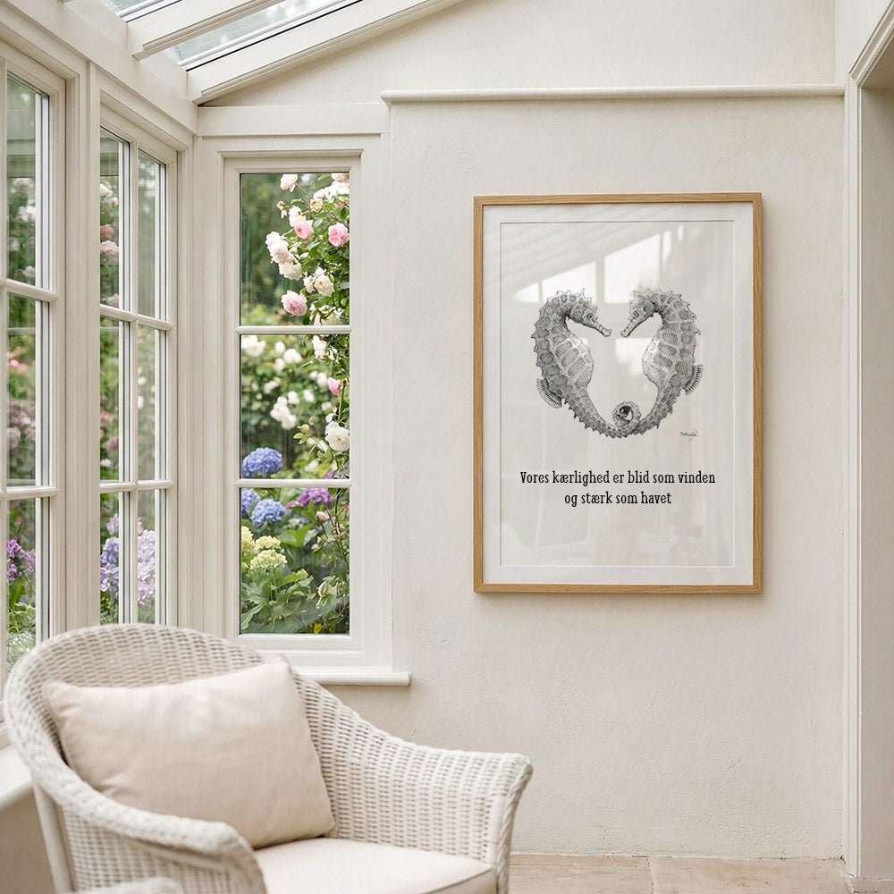 Plakat med søheste - Kærlighedens bånd