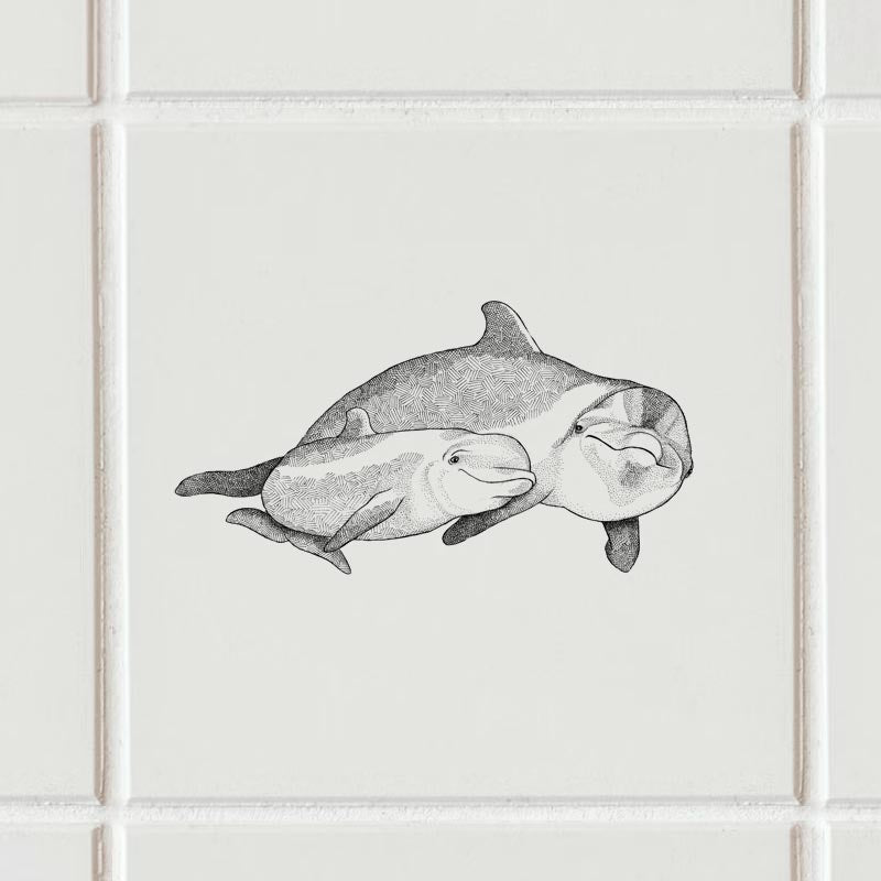 Sticker - Delfiner